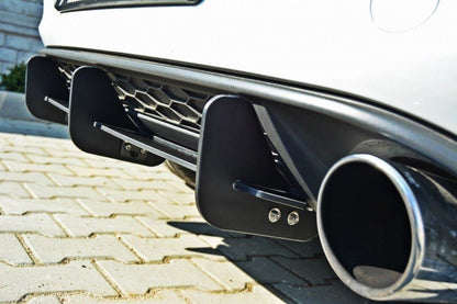 VW GOLF 7 GTI Diffusor Heck Ansatz für Heckschürze für & Heck Ansatz Flaps Diffusor für