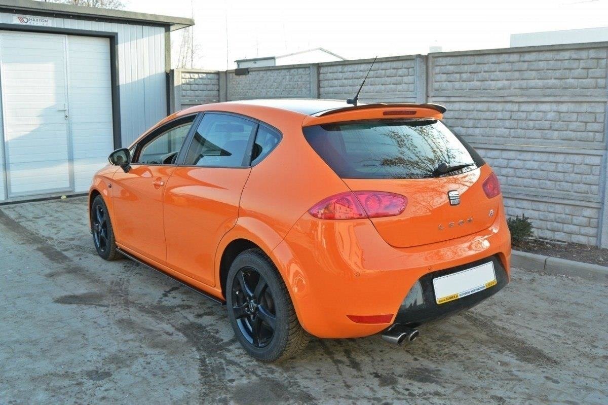 Seitenschweller Ansatz für SEAT LEON MK2 CUPRA / FR  schwarz Hochglanz