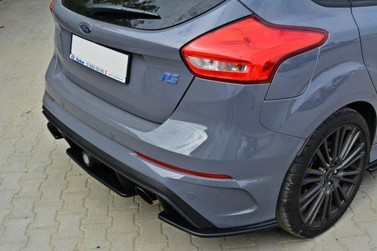 Mittlerer Diffusor Heck Ansatz für FORD FOCUS 3 RS Carbon Look