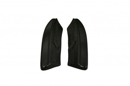 Heck Ansatz Flaps Diffusor für VOLVO V50F R-DESIGN schwarz matt