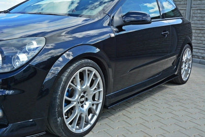 Seitenschweller Ansatz für OPEL ASTRA H (FOR OPC / VXR) schwarz Hochglanz