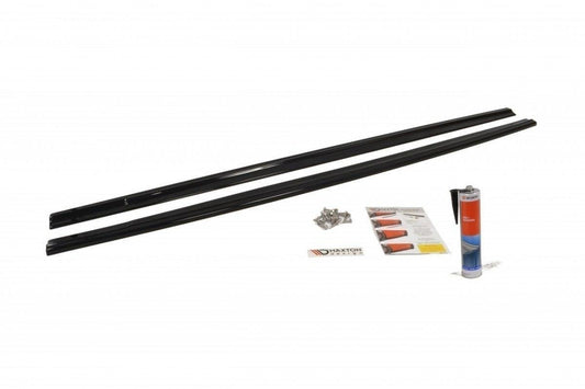 Seitenschweller Ansatz für Ford Focus ST Mk2 FL schwarz Hochglanz