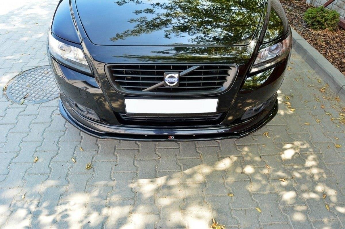 Front Ansatz für v.1 VOLVO V50F R-DESIGN schwarz matt