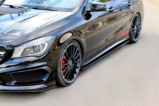 Seitenschweller Ansatz für MERCEDES CLA 45 AMG C117/A45 AMG W176 (vor Facelift) Carbon Look