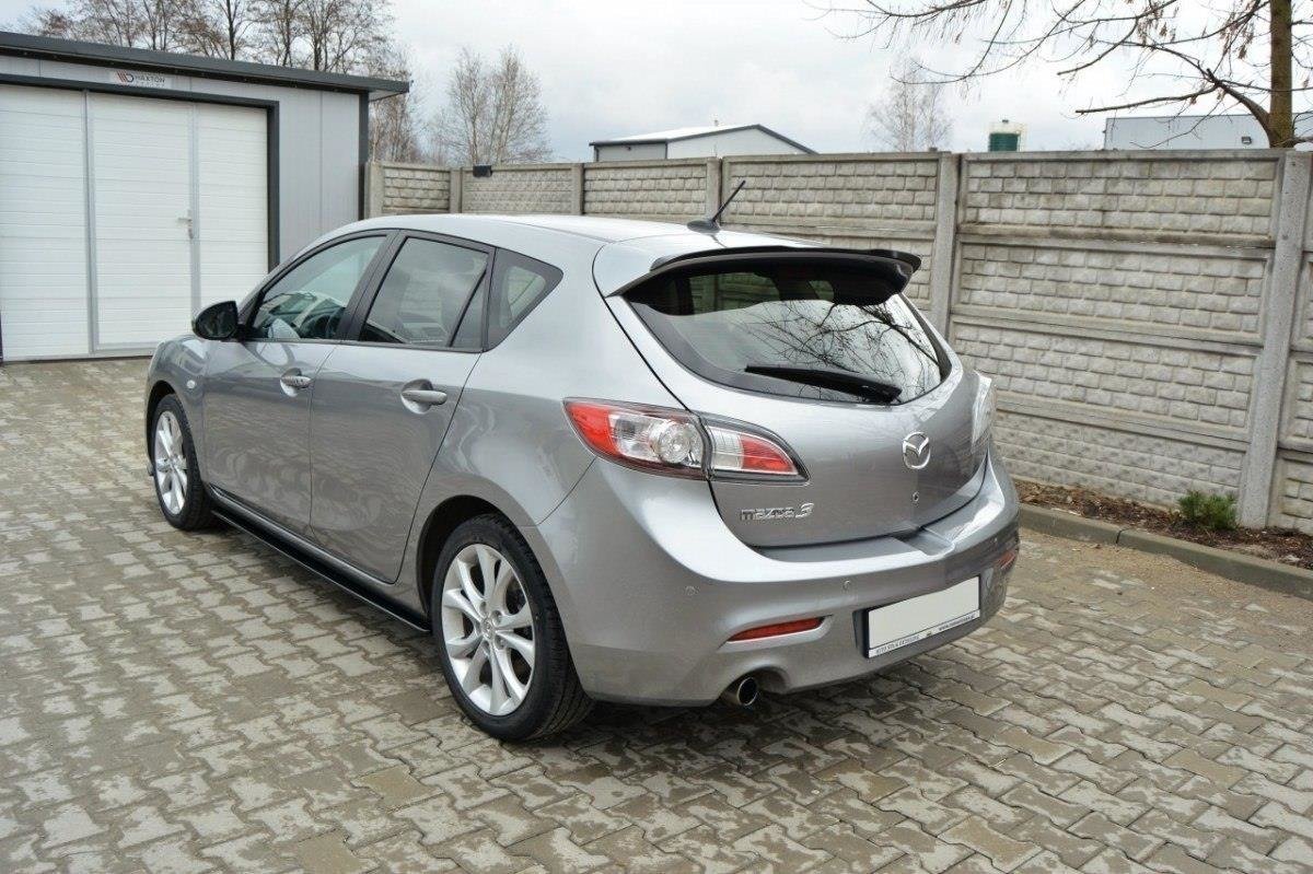 Spoiler CAP für MAZDA 3 MK2 SPORT (vor Facelift) schwarz Hochglanz