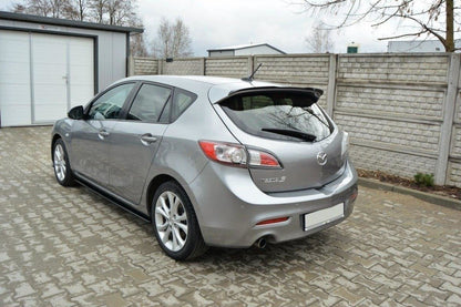 Spoiler CAP für MAZDA 3 MK2 SPORT (vor Facelift) schwarz Hochglanz