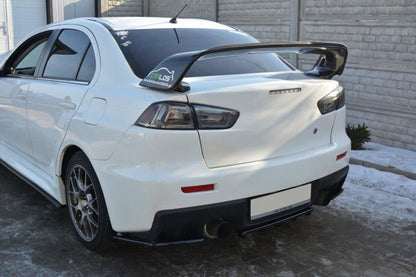 Spoiler CAP für Mitsubishi Lancer Evo X schwarz Hochglanz