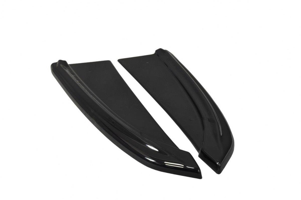 Heck Ansatz Flaps Diffusor für Audi A8 D4 schwarz matt