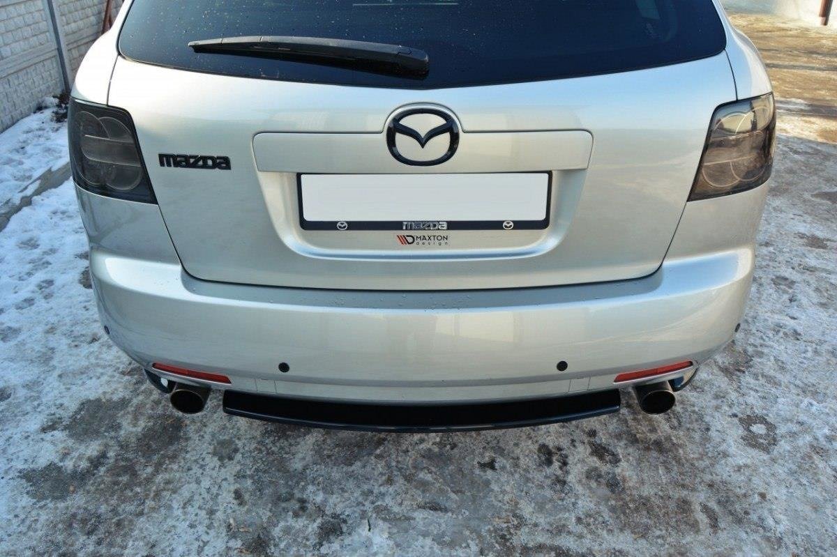 Mittlerer Diffusor Heck Ansatz für MAZDA CX-7 schwarz matt