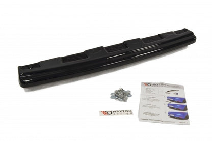 Mittlerer Diffusor Heck Ansatz für Mitsubishi Lancer Evo X im DTM LOOK schwarz Hochglanz