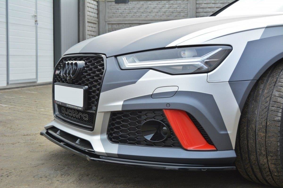 Front Ansatz V.1 für Audi RS6 C7 / C7 FL schwarz matt