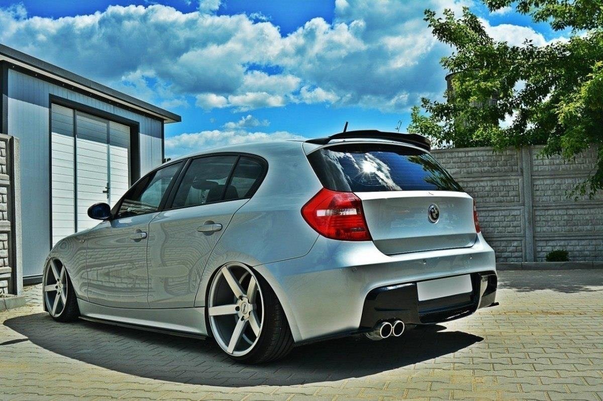 Seitenschweller Ansatz für BMW 1er E87 schwarz matt