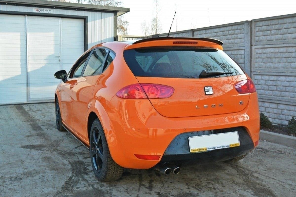 Spoiler CAP für SEAT LEON MK2 CUPRA / FR Facelift schwarz matt