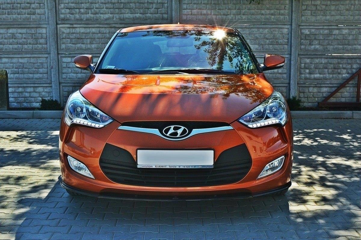 Front Ansatz für Hyundai Veloster Carbon Look