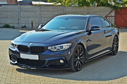 Seitenschweller Ansatz für BMW 4er F32 M Paket schwarz Hochglanz