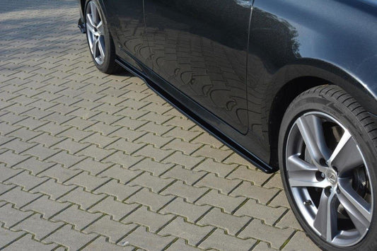 Seitenschweller Ansatz für Lexus GS Mk4 Facelift schwarz matt