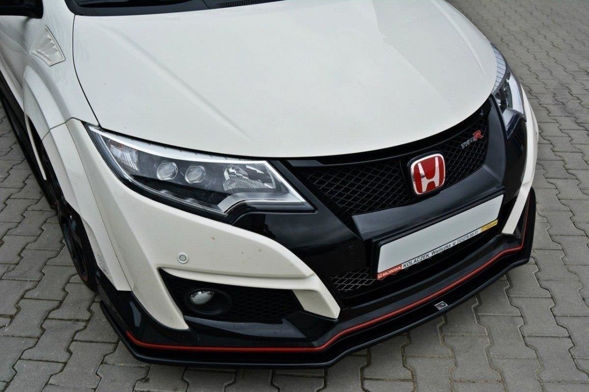 Front Ansatz für v.1 HONDA CIVIC IX TYPE R schwarz Hochglanz