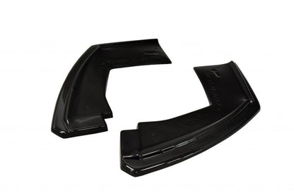 Heck Ansatz Flaps Diffusor für BMW X6 F16 M Paket Carbon Look