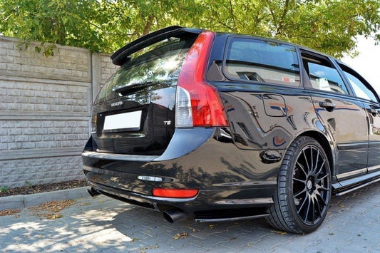 Spoiler CAP für VOLVO V50F R-DESIGN schwarz matt