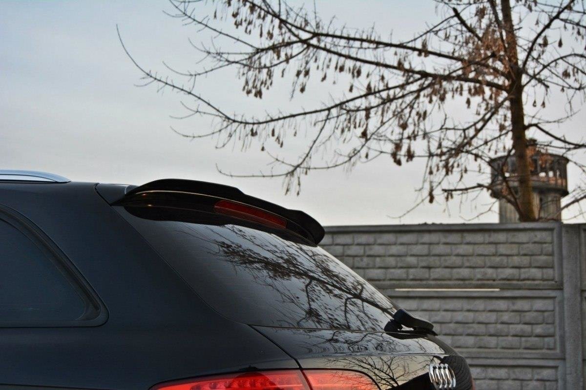 Spoiler CAP für Audi A4 B8 / B8 FL Avant schwarz Hochglanz