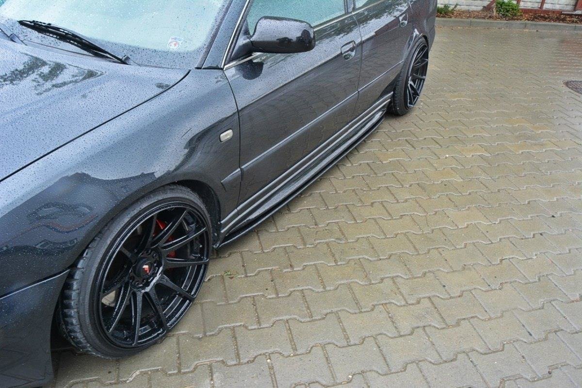 Seitenschweller Ansatz für AUDI S4 B5 Carbon Look