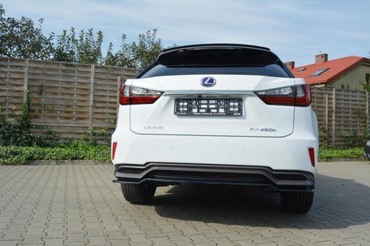 Mittlerer Diffusor Heck Ansatz für Lexus RX Mk4 H  schwarz matt