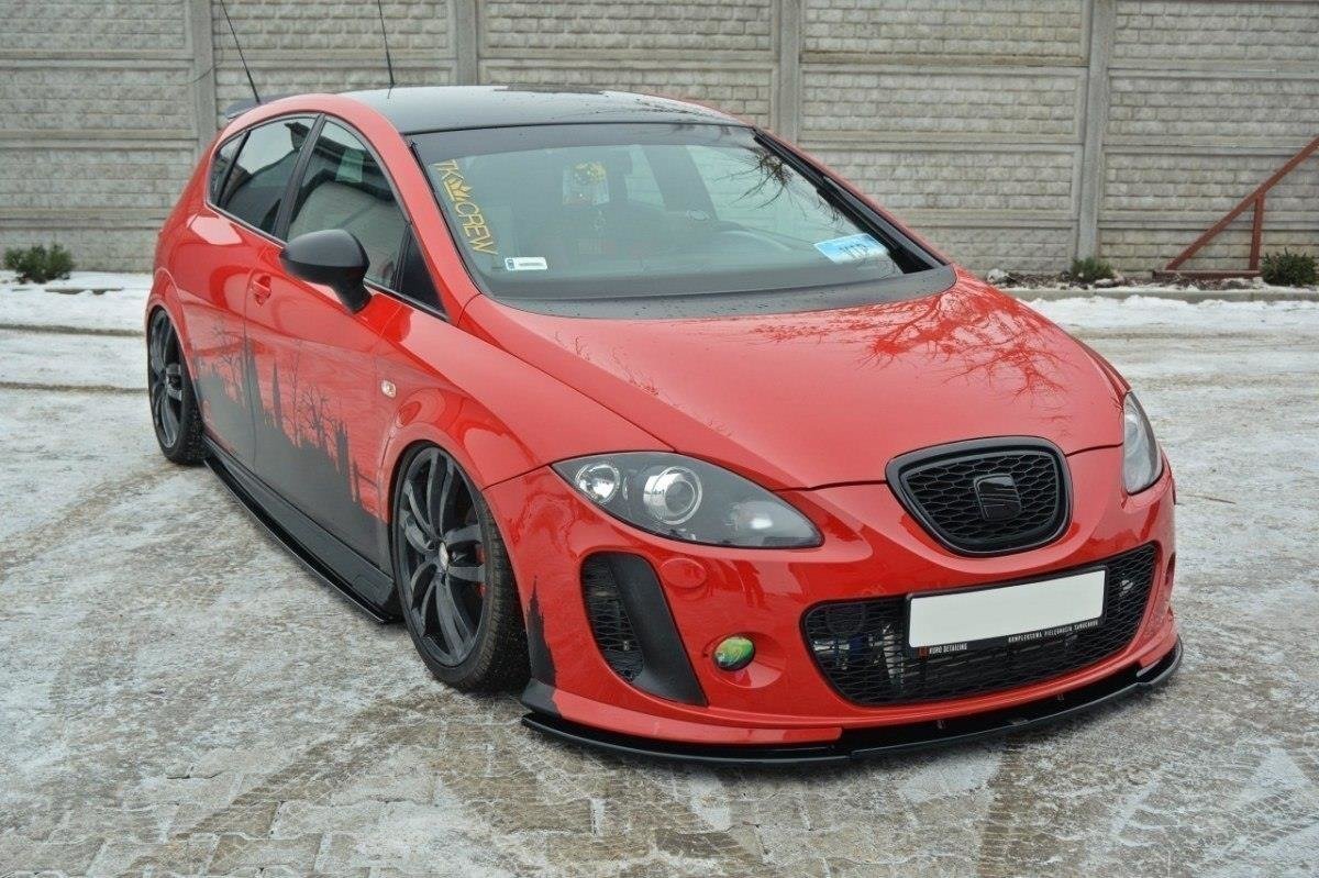 Front Ansatz für SEAT LEON MK2 MS DESIGN schwarz matt