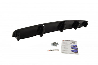 Mittlerer Diffusor Heck Ansatz für BMW 6er Gran Coupé M Paket DTM LOOK schwarz Hochglanz