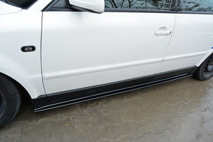 Seitenschweller Ansatz für VW PASSAT B5 schwarz matt