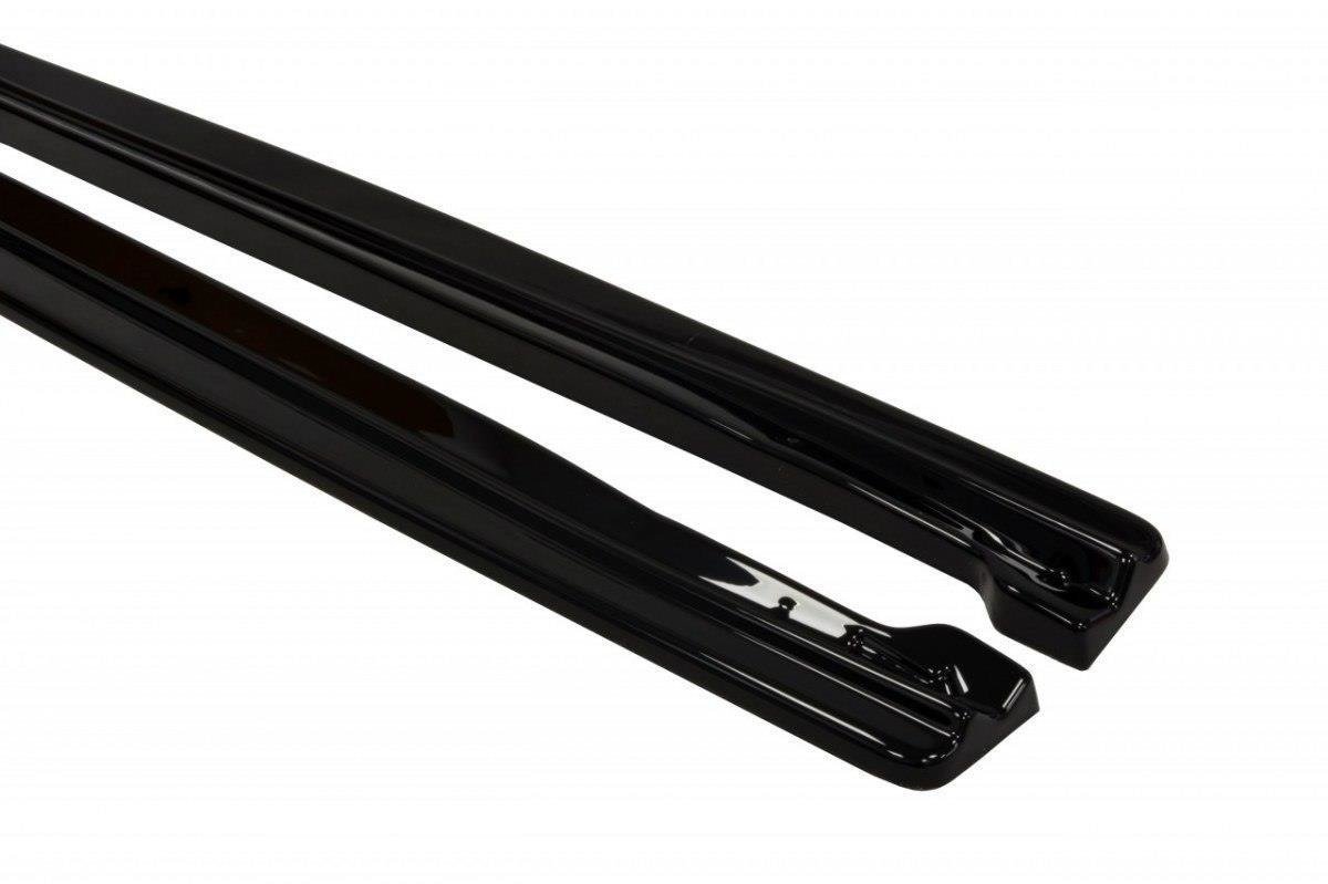 Seitenschweller Ansatz für FIAT GRANDE PUNTO ABARTH schwarz Hochglanz