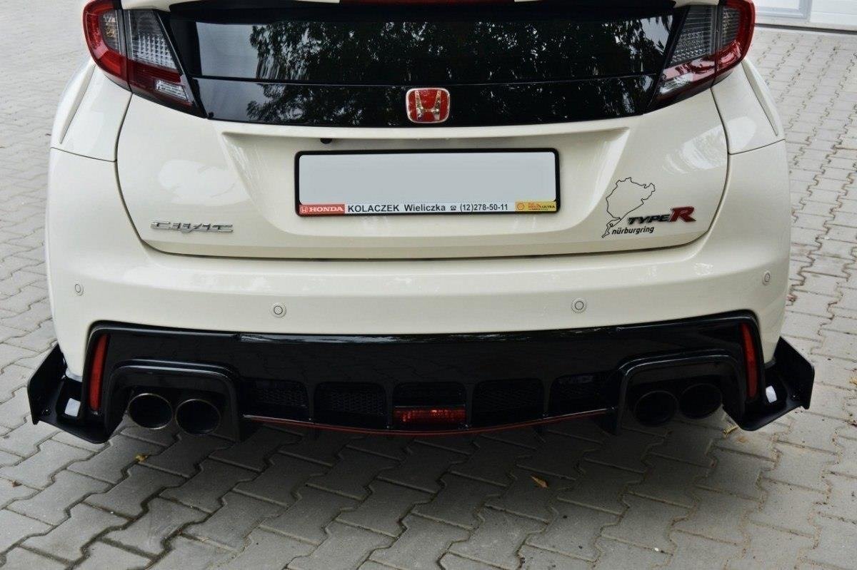 SPORT Heck Ansatz Flaps Diffusor für HONDA CIVIC IX TYPE R