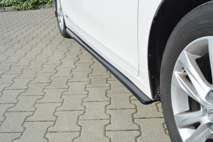 Seitenschweller Ansatz für Lexus CT Mk1 Facelift schwarz matt