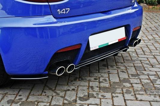 Mittlerer Diffusor Heck Ansatz für ALFA ROMEO 147 GTA DTM LOOK schwarz matt