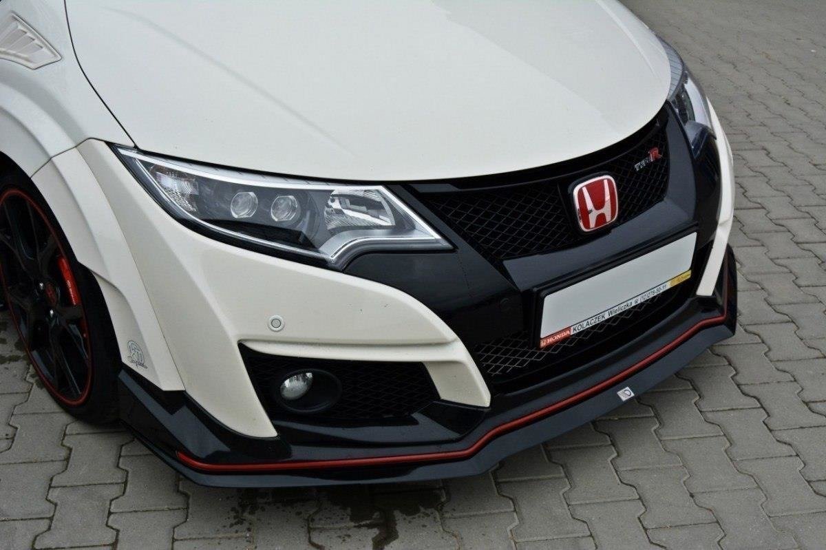 Front Ansatz für v.2 HONDA CIVIC IX TYPE R schwarz Hochglanz