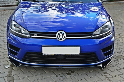 Front Ansatz V.2 für VW Golf 7 R / R-Line schwarz Hochglanz