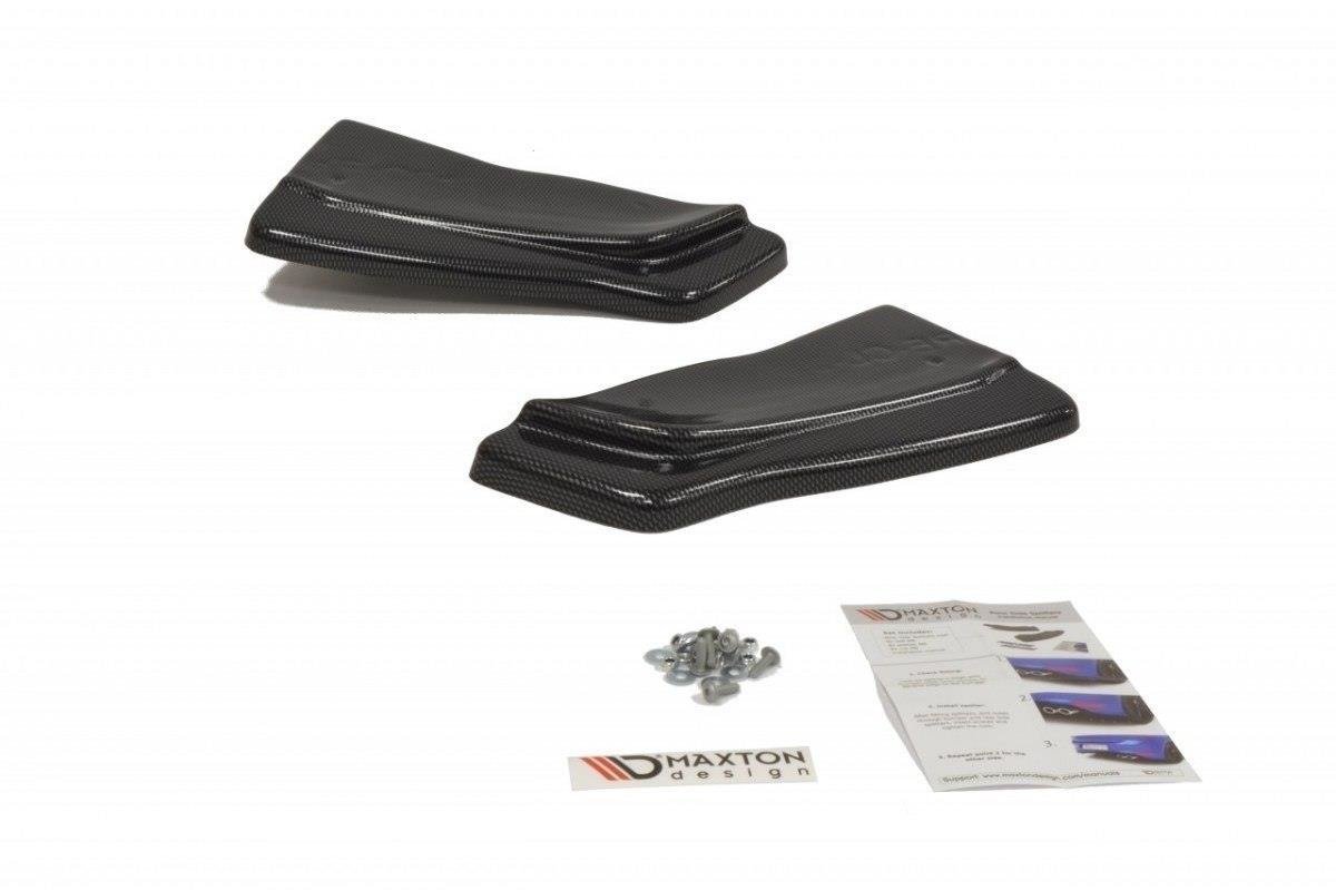 Heck Ansatz Flaps Diffusor für RENAULT CLIO III RS schwarz Hochglanz