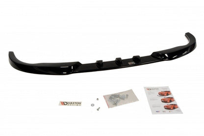 Front Ansatz für PEUGEOT 206 (für: CC, RC, GTI, S16, XSI, XS, SPORT) schwarz Hochglanz