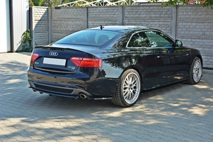 Mittlerer Diffusor Heck Ansatz für AUDI A5 S-LINE DTM LOOK Carbon Look