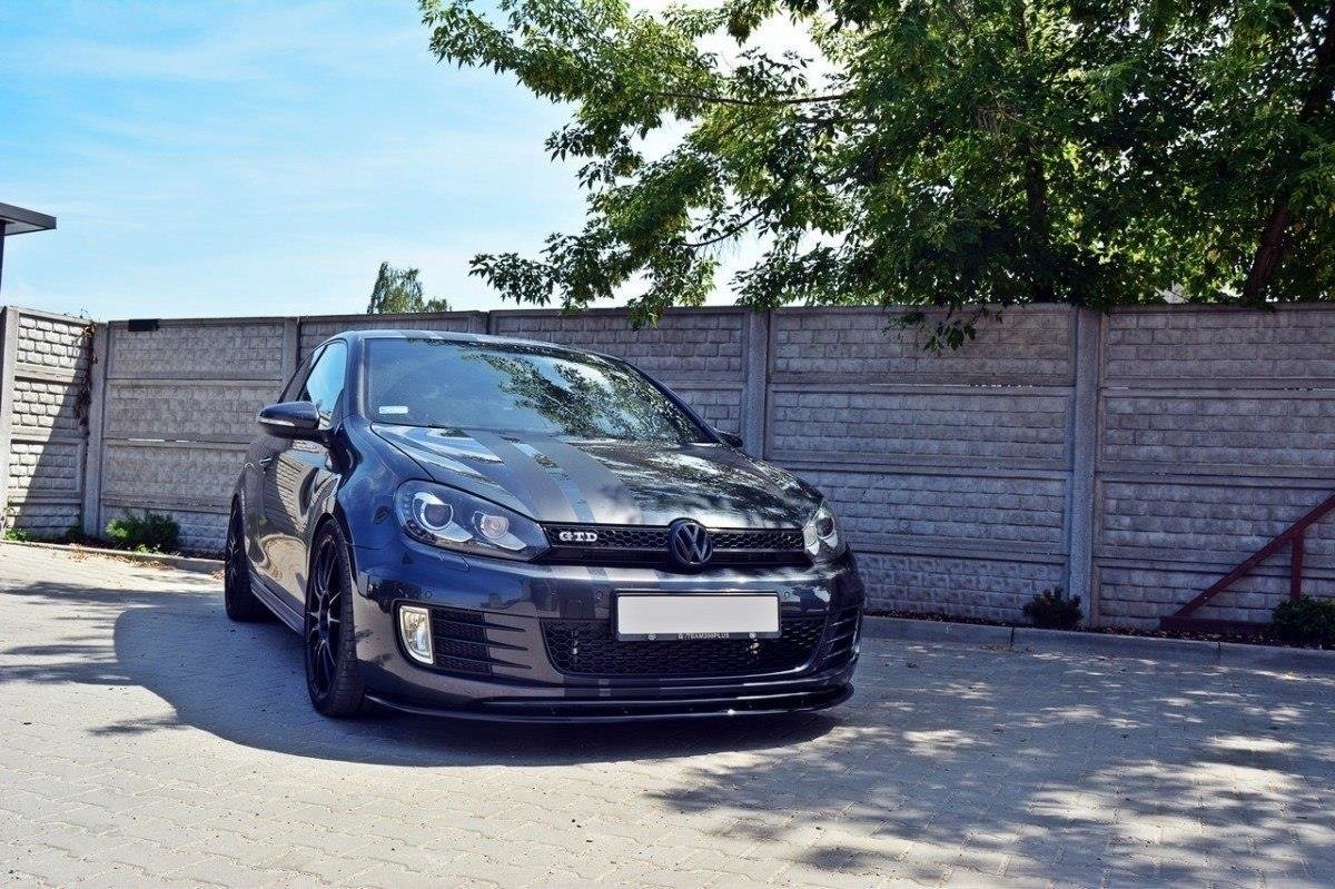 Front Ansatz für VER.2 VW GOLF 6 GTI schwarz matt