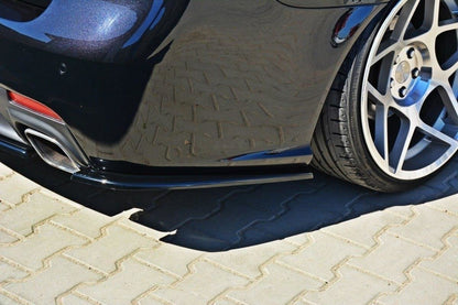 Heck Ansatz Flaps Diffusor für SAAB 9-3 TURBO X schwarz matt