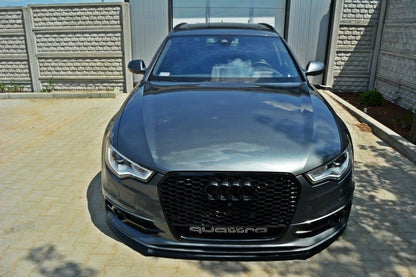 Front Ansatz V.2 für Audi S6 / A6 S-Line C7 schwarz Hochglanz