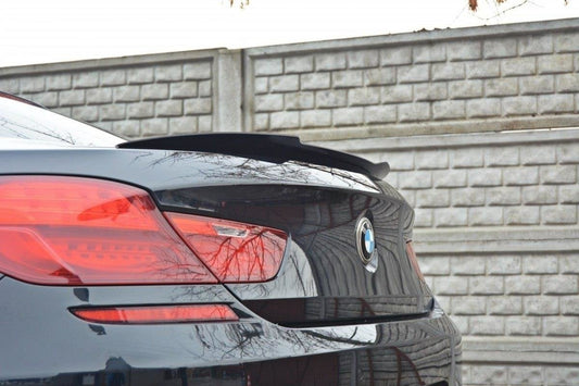 Spoiler CAP für BMW 6er Gran Coupé M Paket schwarz Hochglanz