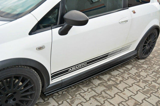 Seitenschweller Ansatz für FIAT GRANDE PUNTO ABARTH schwarz matt