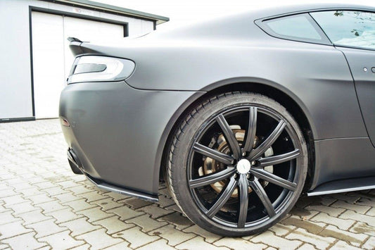 Heck Ansatz Flaps Diffusor für ASTON MARTIN V8 VANTAGE schwarz Hochglanz