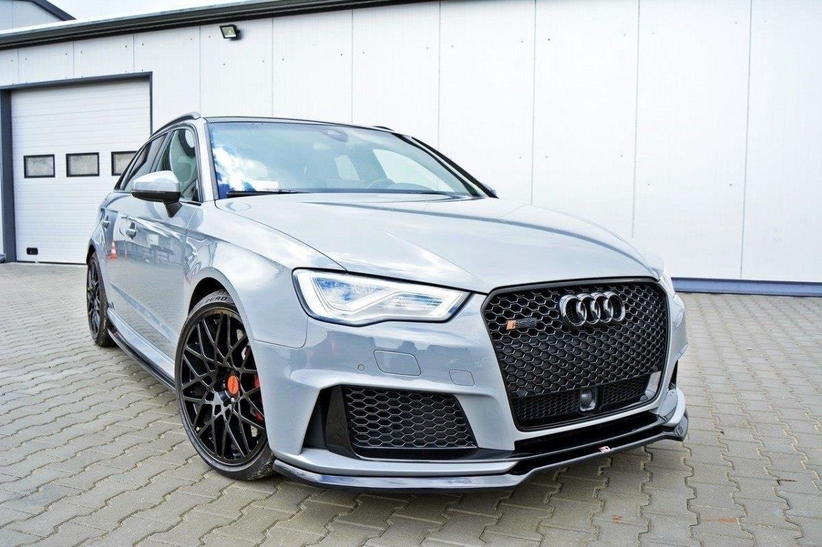 Front Ansatz V.1 für Audi RS3 8V Sportback schwarz Hochglanz