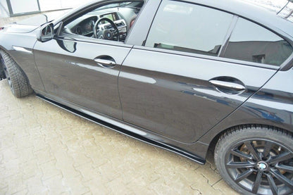 Seitenschweller Ansatz für BMW 6er Gran Coupé M Paket Carbon Look