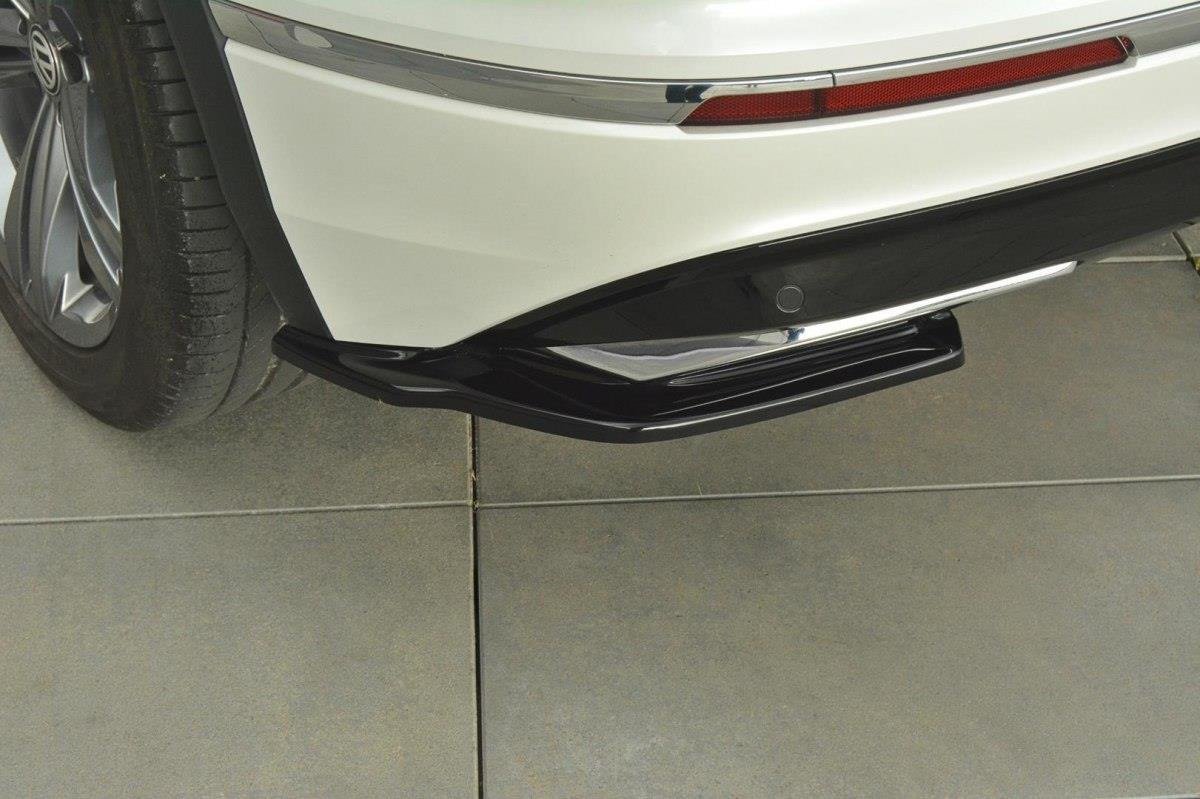 Heck Ansatz Flaps Diffusor für Vw Tiguan Mk2 R-Line Carbon Look