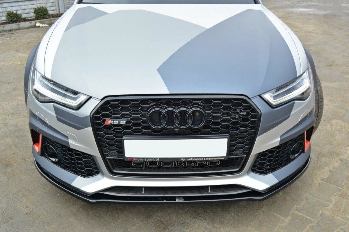 Front Ansatz V.1 für Audi RS6 C7 / C7 FL schwarz matt