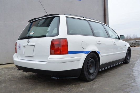 Heck Ansatz Flaps Diffusor für VW PASSAT B5 Kombi schwarz matt