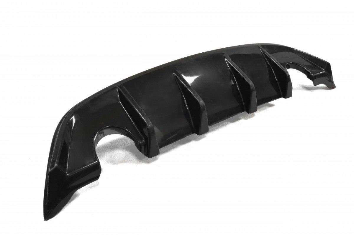 Diffusor Heck Ansatz für Ford Focus ST Mk2 FL schwarz Hochglanz